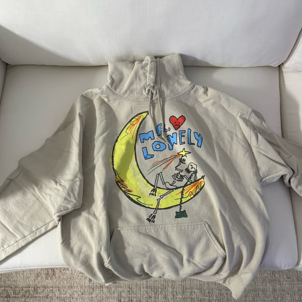LONELY GHOSR MR. LONELY TAN HOODIE